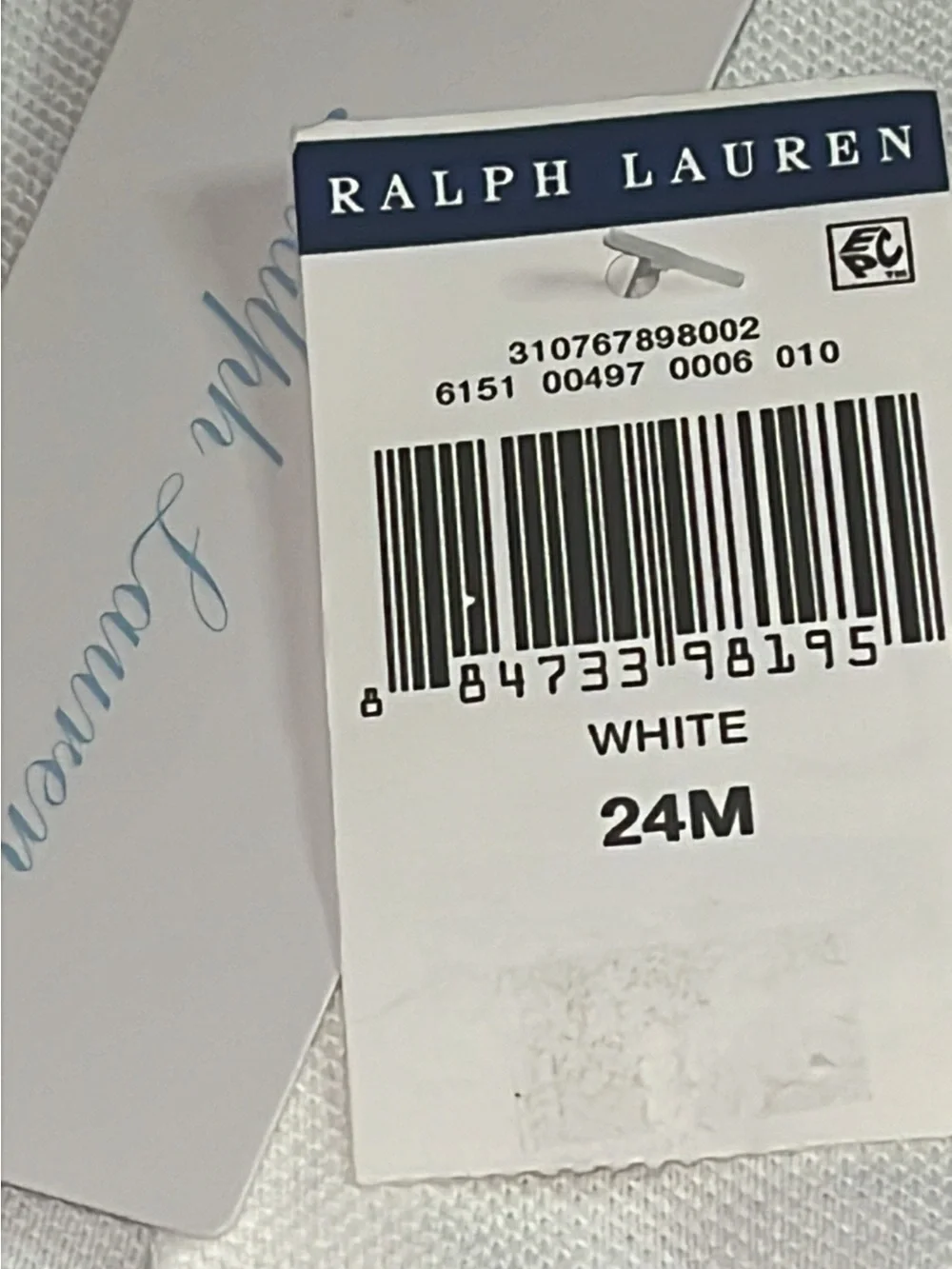 Ralph Lauren Polo Knit Top Sz 24 Months New